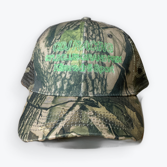 CDJ RACING TEAM. OFFICIAL HAT (NEON GREEN)