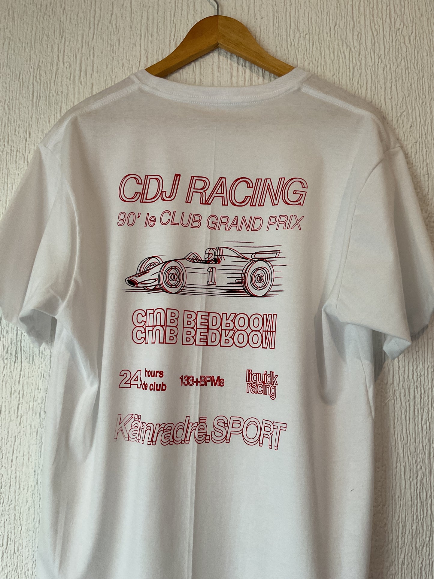 CDJ RACING TEE - WHITE TEE