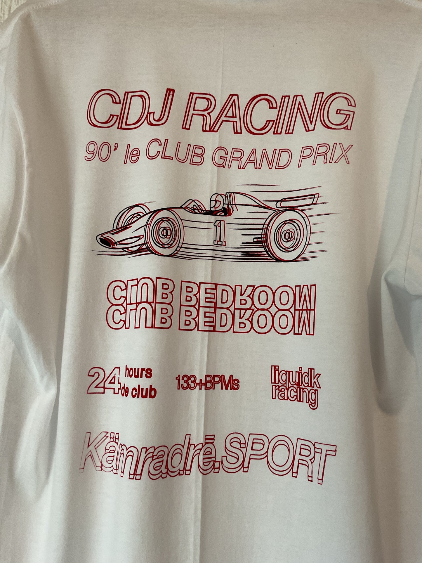 CDJ RACING TEE - WHITE TEE